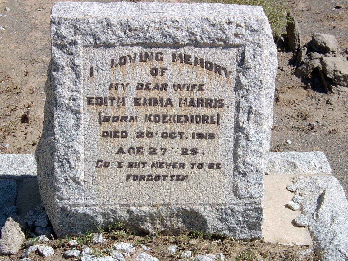 HARRIS Edith Emma nee KOEKEMORE -1918
