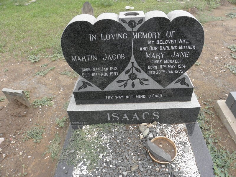 ISAACS Martin Jacob 1912-1997 &amp; Mary Jane MORKEL 1914-1972