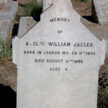 JAEGER Adolph William 1854-1890
