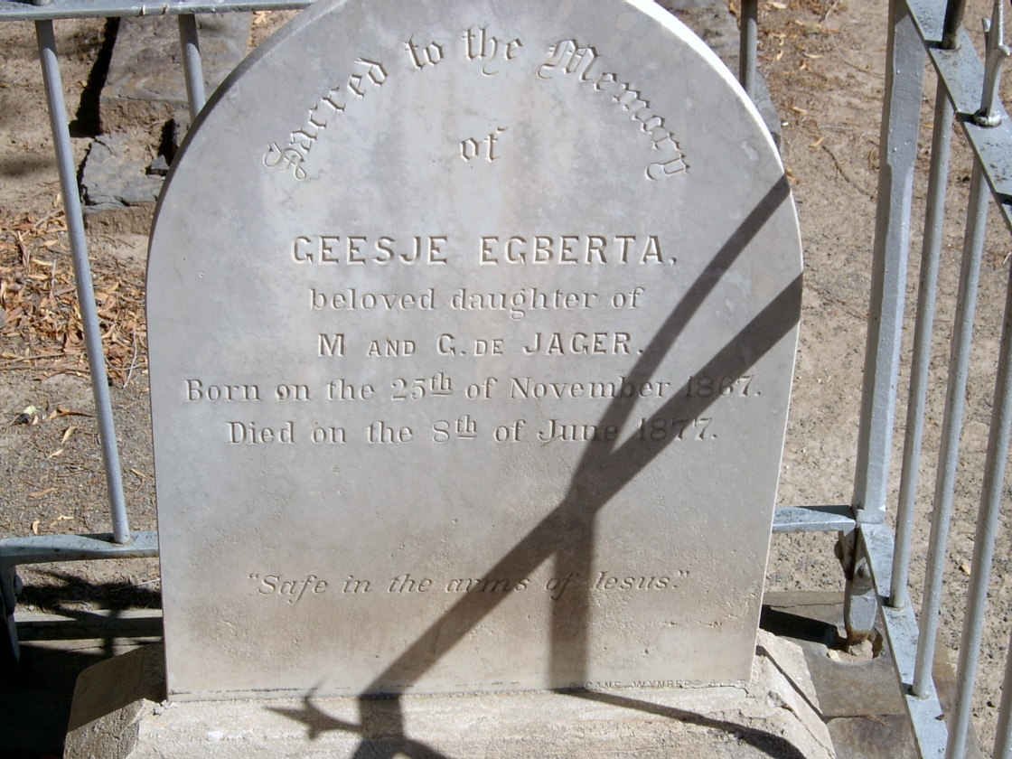 JAGER Geesje Egberta, de 1867-1877