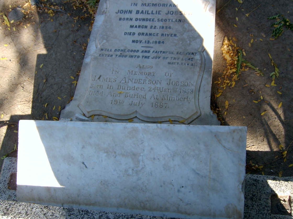 JOBSON John Baillie 1856-1884 :: JOBSON James Anderson 1853-1887