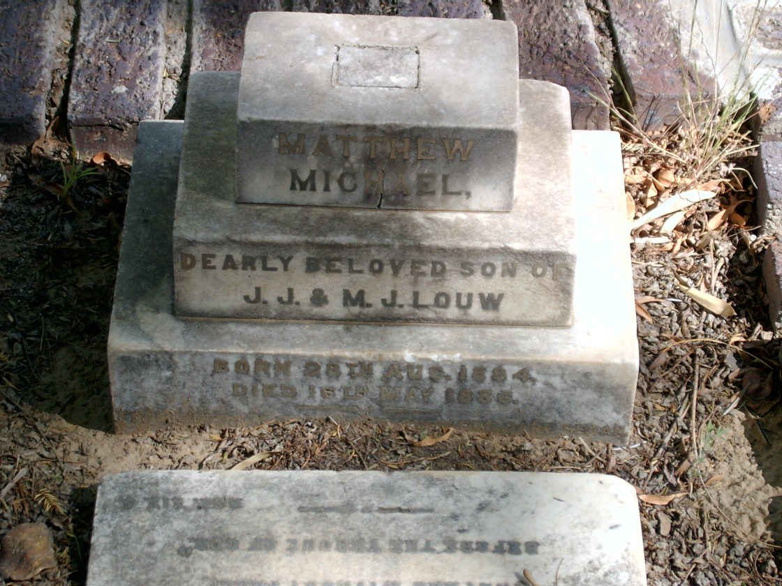 LOUW Matthew Michael 1884-1888