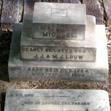 LOUW Matthew Michael 1884-1888