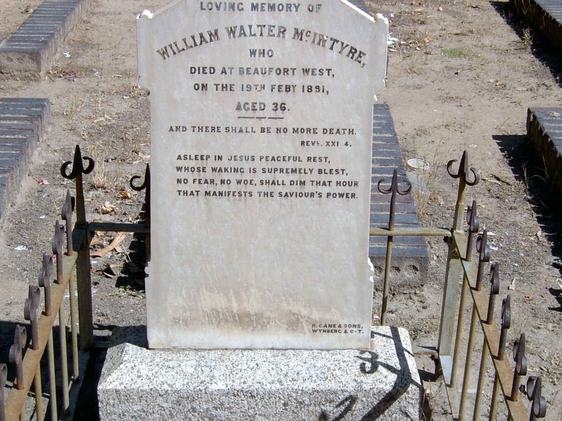 McINTYRE William Walter -1891