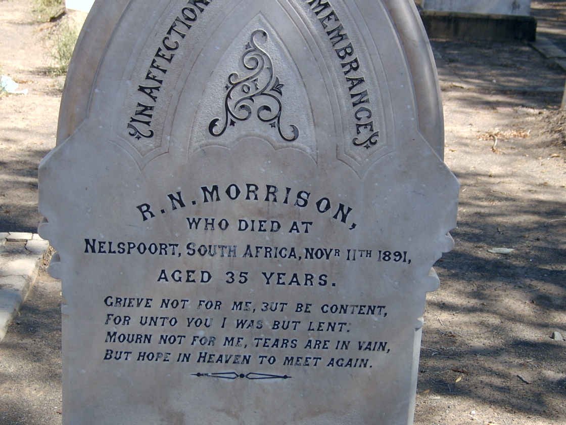 MORRISON R.N. -1891