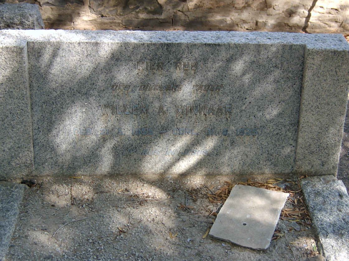 MINNAAR Willem A. 1855-1925