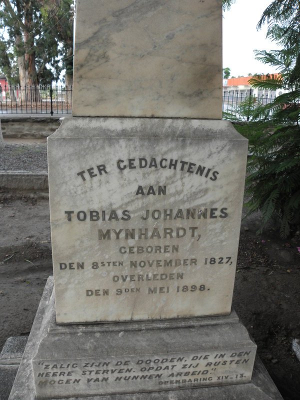 MYNHARDT Tobias Johannes 1827-1898 &amp; Susanna P. 1838-1919