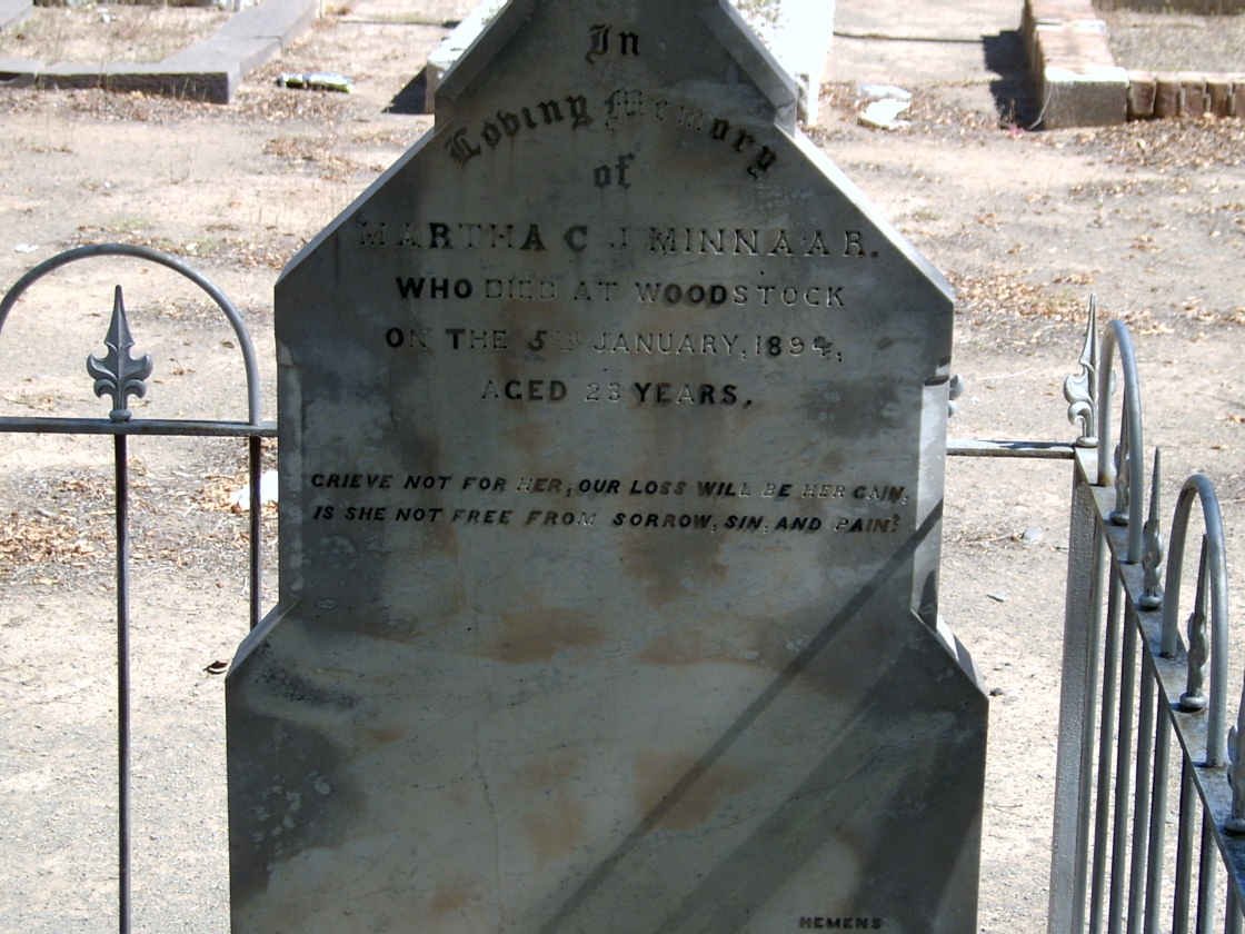 MINNAAR Martha C.J. -1894