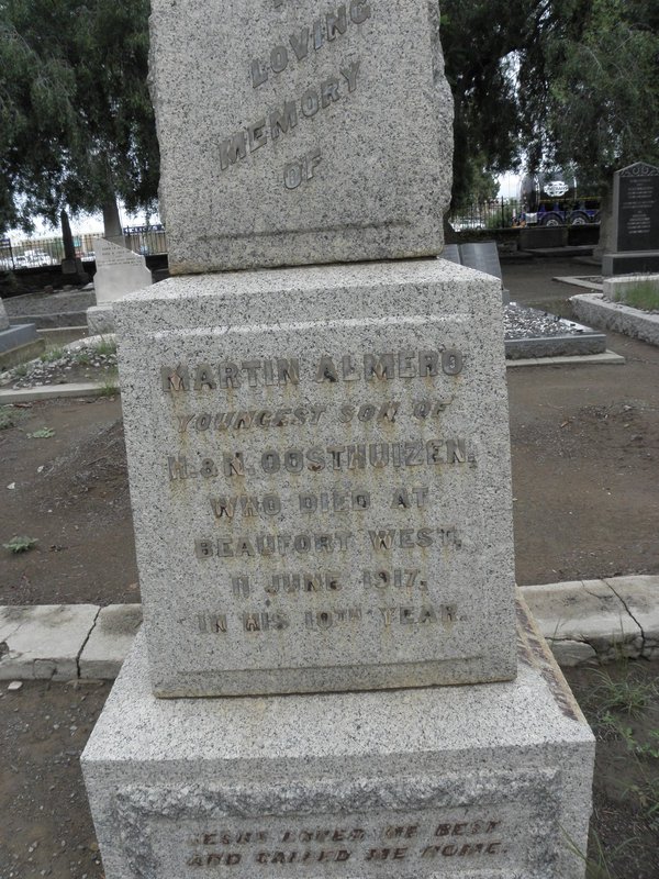 OOSTHUIZEN Martin Almero -1917