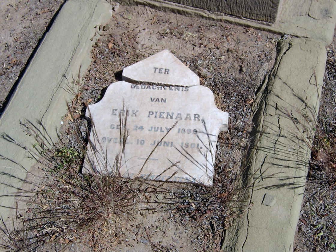 PIENAAR Erik 1899-1901