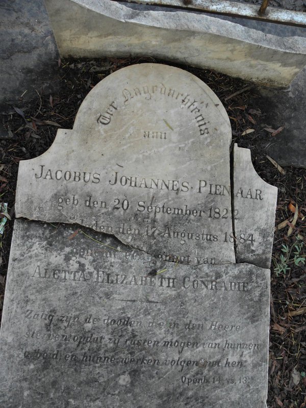 PIENAAR Jacobus Johannes 1822-1884
