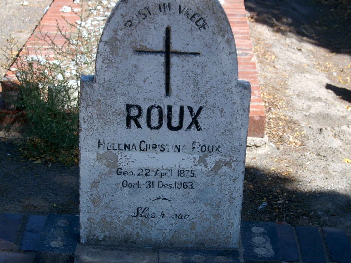 ROUX Helena Christina 1875-1963