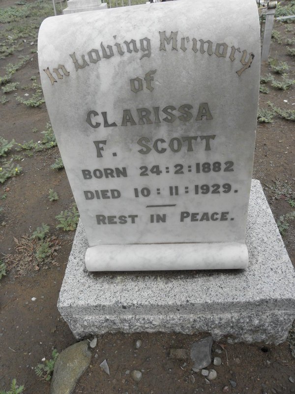 SCOTT Clarissa F. 1882-1929