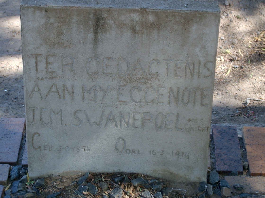 SWANEPOEL J.C.M 1896-1919