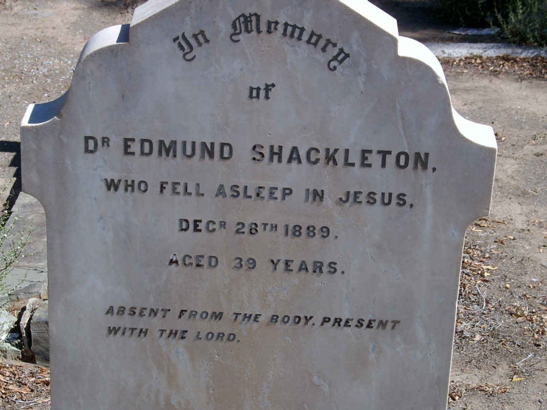 SHACKLETON Edmund -1889