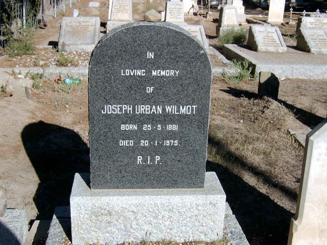 WILMOT Joseph Urban 1881-1975