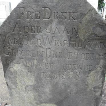 WESHUYZEN FreDrek Ader Jaan, van der 186?-1898