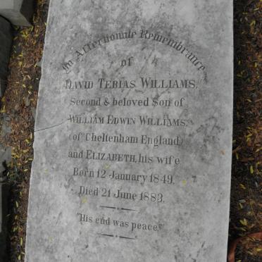 WILLIAMS David Tebias 1849-1883