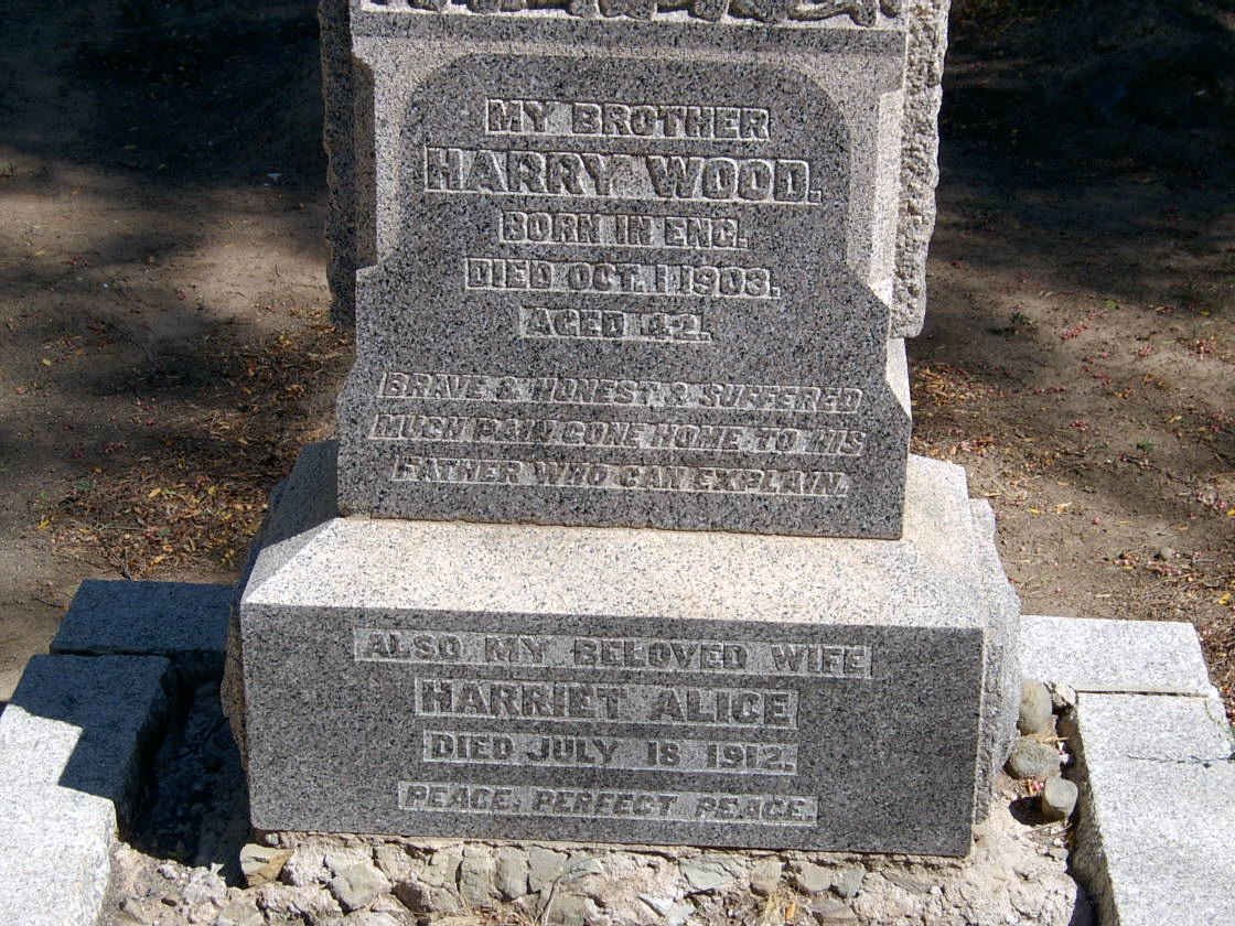 WOOD Harry -1903 :: WOOD Harriet Alice -1912