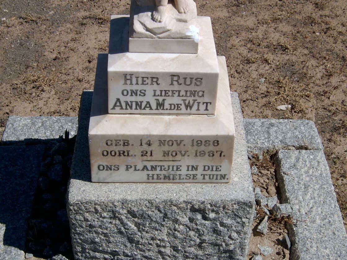 WIT Anna M., de 1936-1937