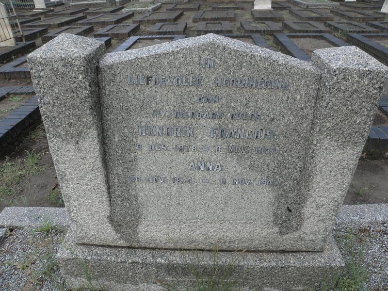 ? Hendrik Francois 1838-1927 &amp; Anna 18?5-194?