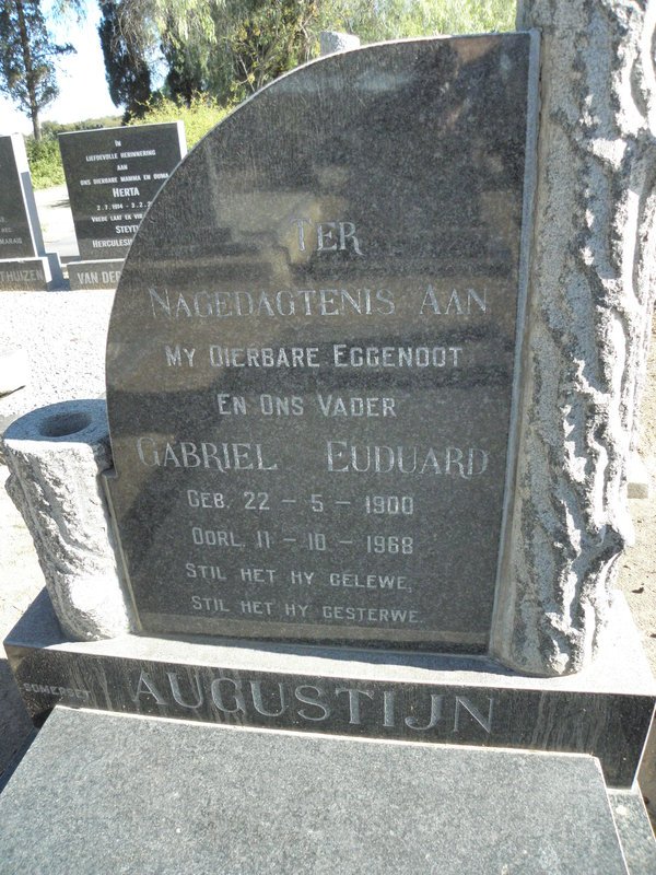AUGUSTIJN Garbriel Euduard 1900-1968