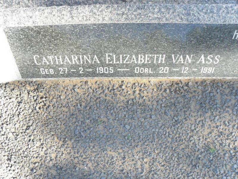 ASS Catharina Elizabeth, van 1905-1991