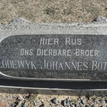 BOTHMA Lodewyk Johannes l1910-1972