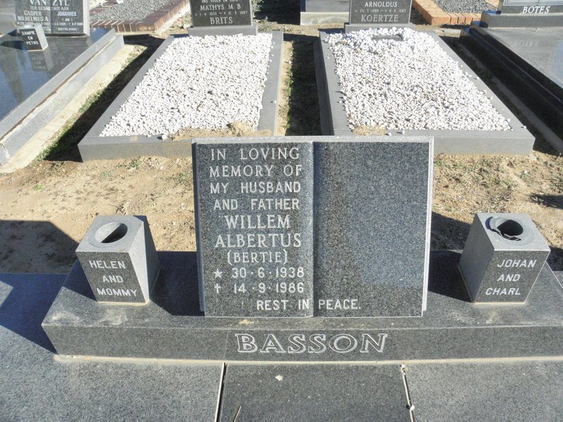 BASSON Willem Albertus 1938-1986