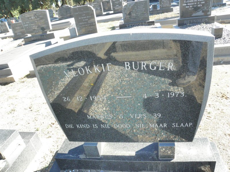 BURGER Vlokkie 1954-1973