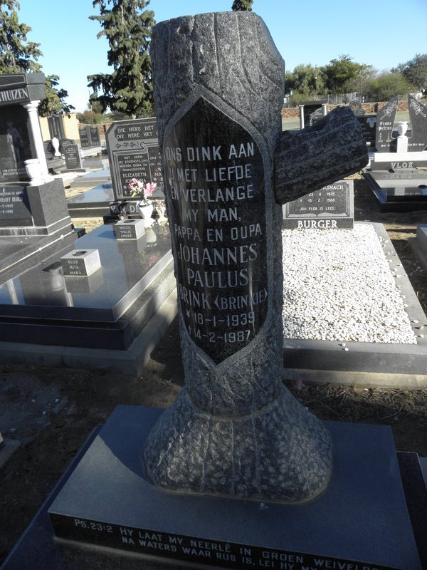 BRINK Johannes Paulus 1939-1987