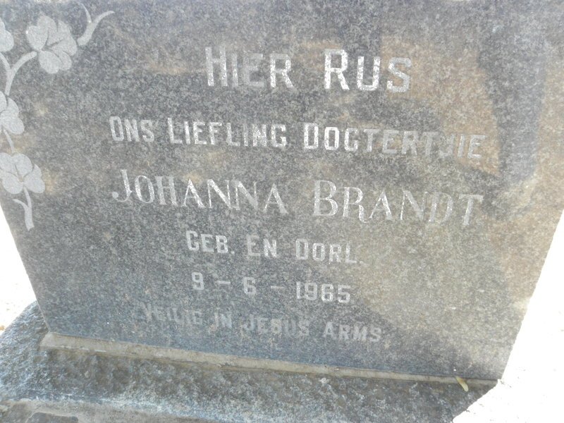 BRANDT Johanna 1965-1965