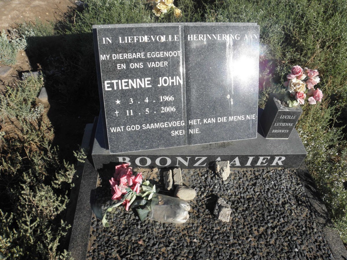 BOONZAAIER Etienne John 1966-2006