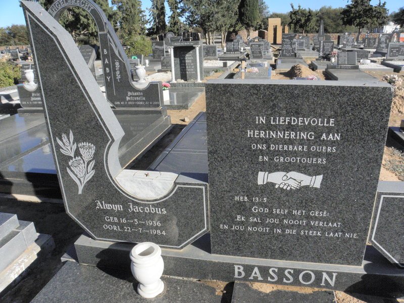 BASSON Alwyn Jacobus 1936-1984
