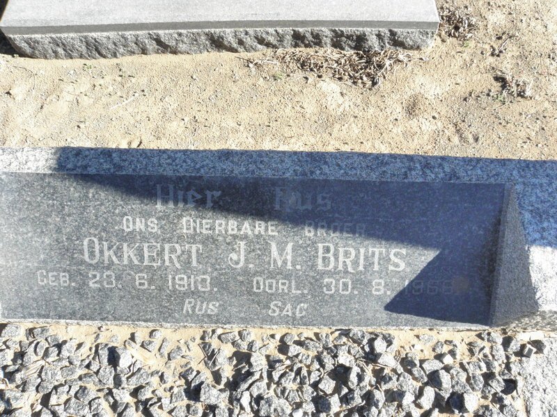 BRITS Okkert J.M. 1913-1966
