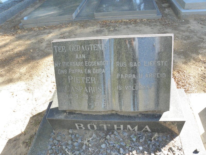 BOTHMA Pieter Casparus 1918-1975