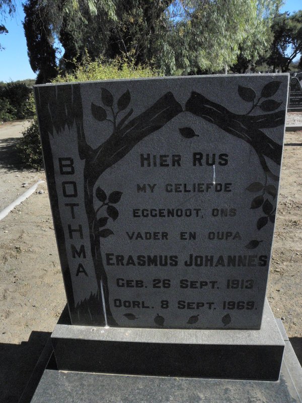 BOTHMA Erasmus Johannes 1913-1969