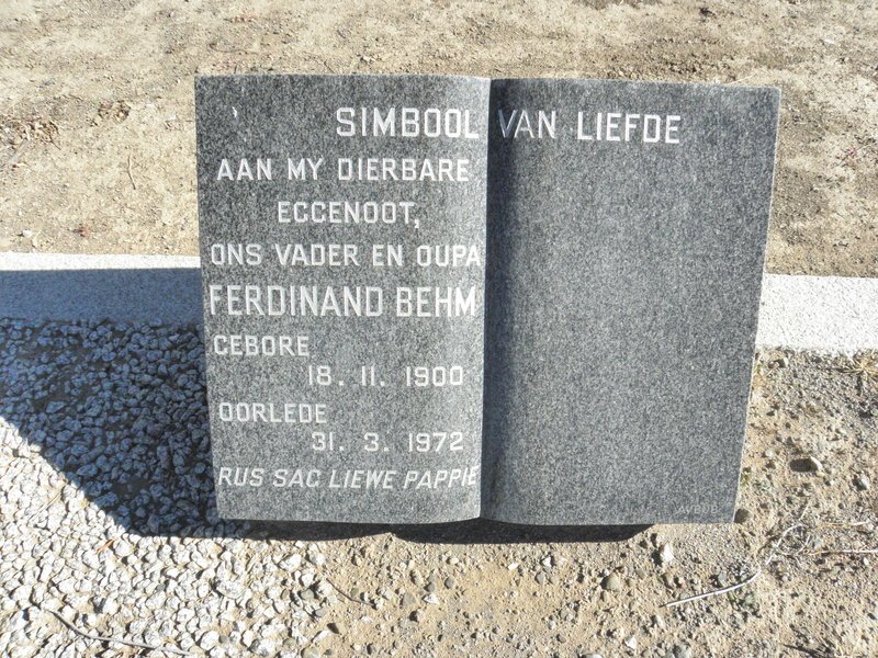 BEHM Ferdinand 1900-1972