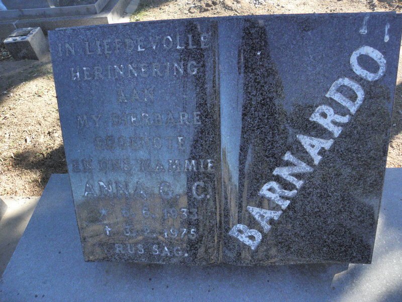 BARNARDO Anna G.C. 1933-1975