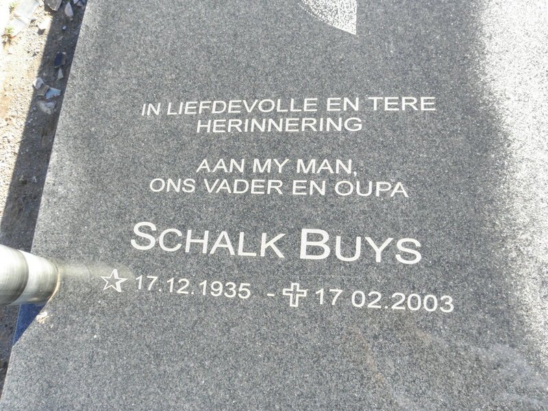 BUYS Schalk 1935-2003