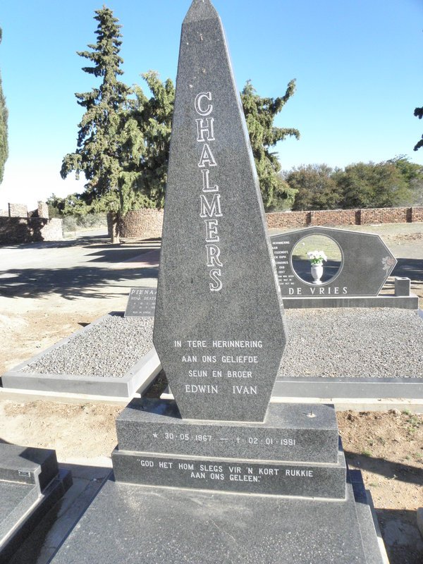 CHALMERS Edwin Ivan 1967-1991
