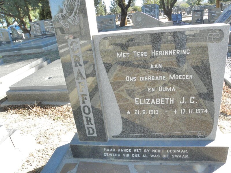 CRAFFORD Elizabeth J.C. 1913-1974