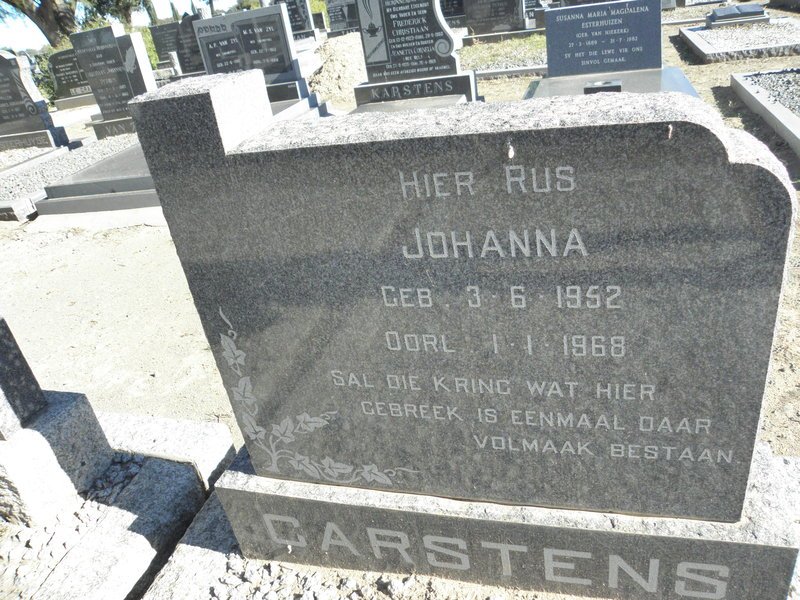 CARSTENS Johanna 1952-1968