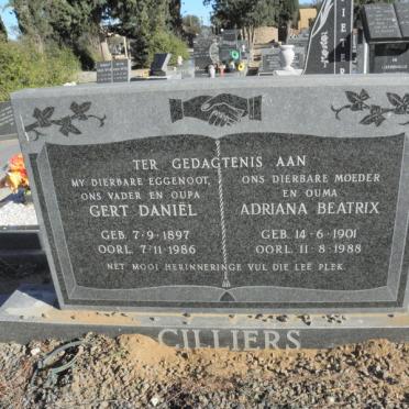 CILLIERS Gert Daniel 1897-1986 &amp; Adriana Beatrix 1901-1988