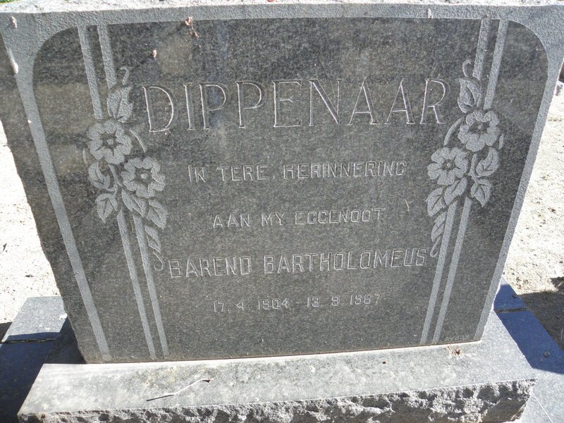 DIPPENAAR Barend Bartholomeus 1904-1967