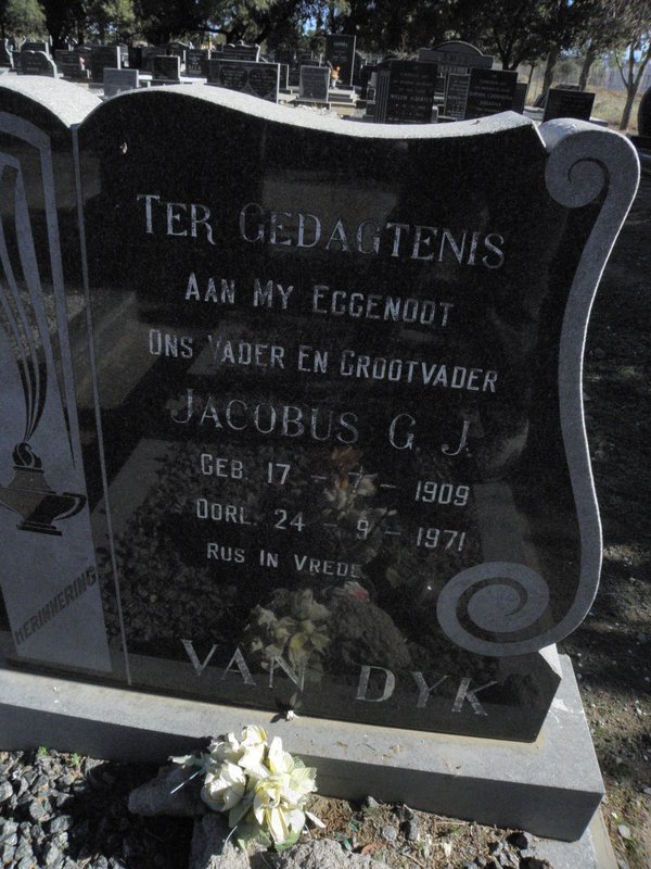 DYK Jacobus G.J., van 1909-1971