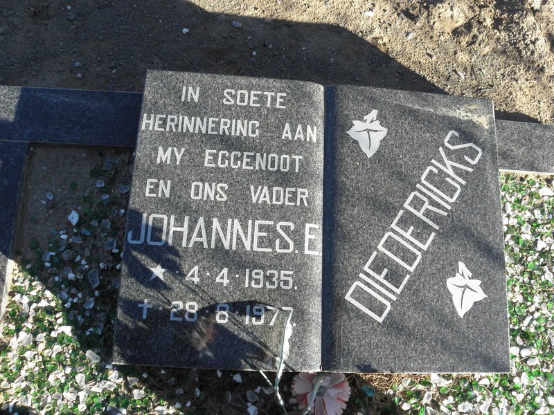 DIEDERICKS Johannes E. 1935-1977
