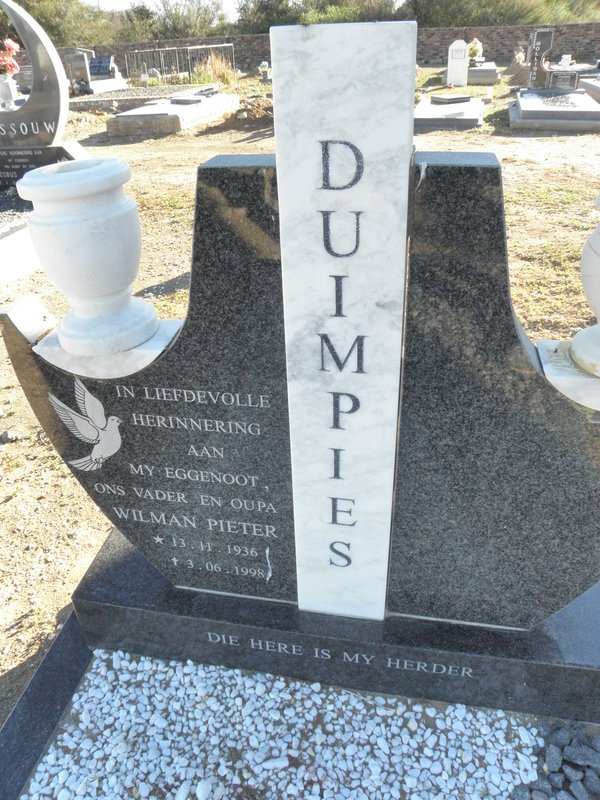 DUIMPIES Wilman Pieter 1936-1998