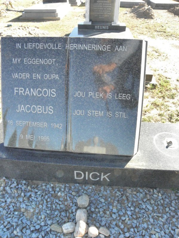 DICK Francois Jacobus 1942-1995