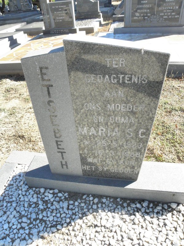 ETSEBETH Maria S.C. 1920-1988